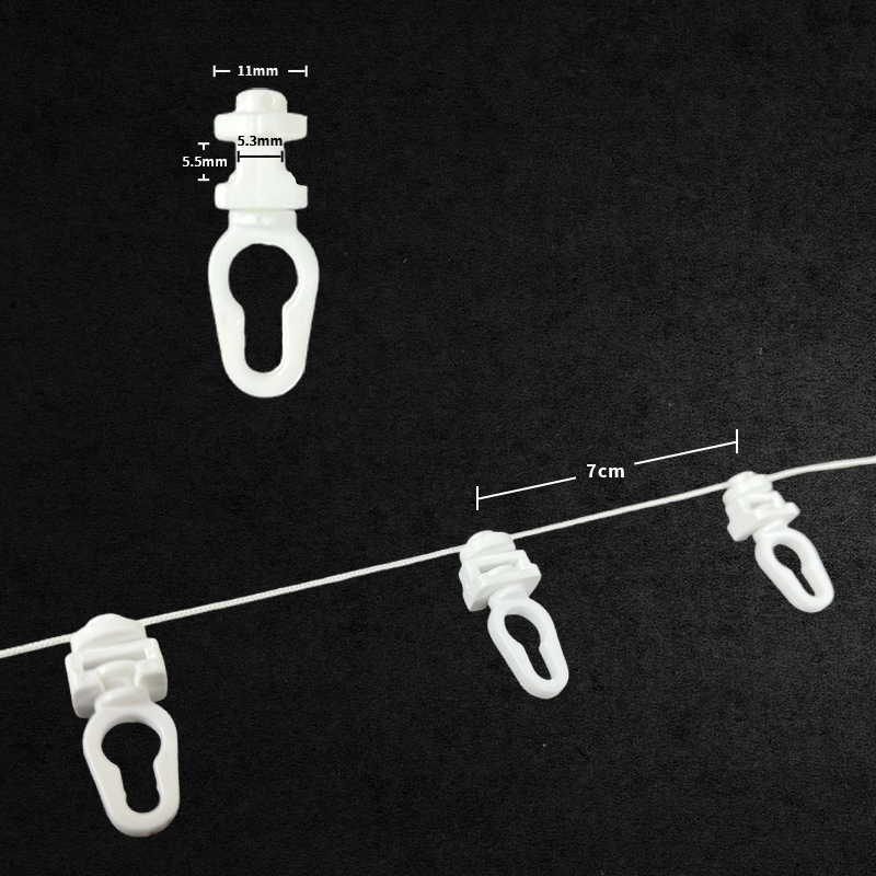 Manufacture Smooth Running Curtain Track Accessories S Wave Curtain Runner