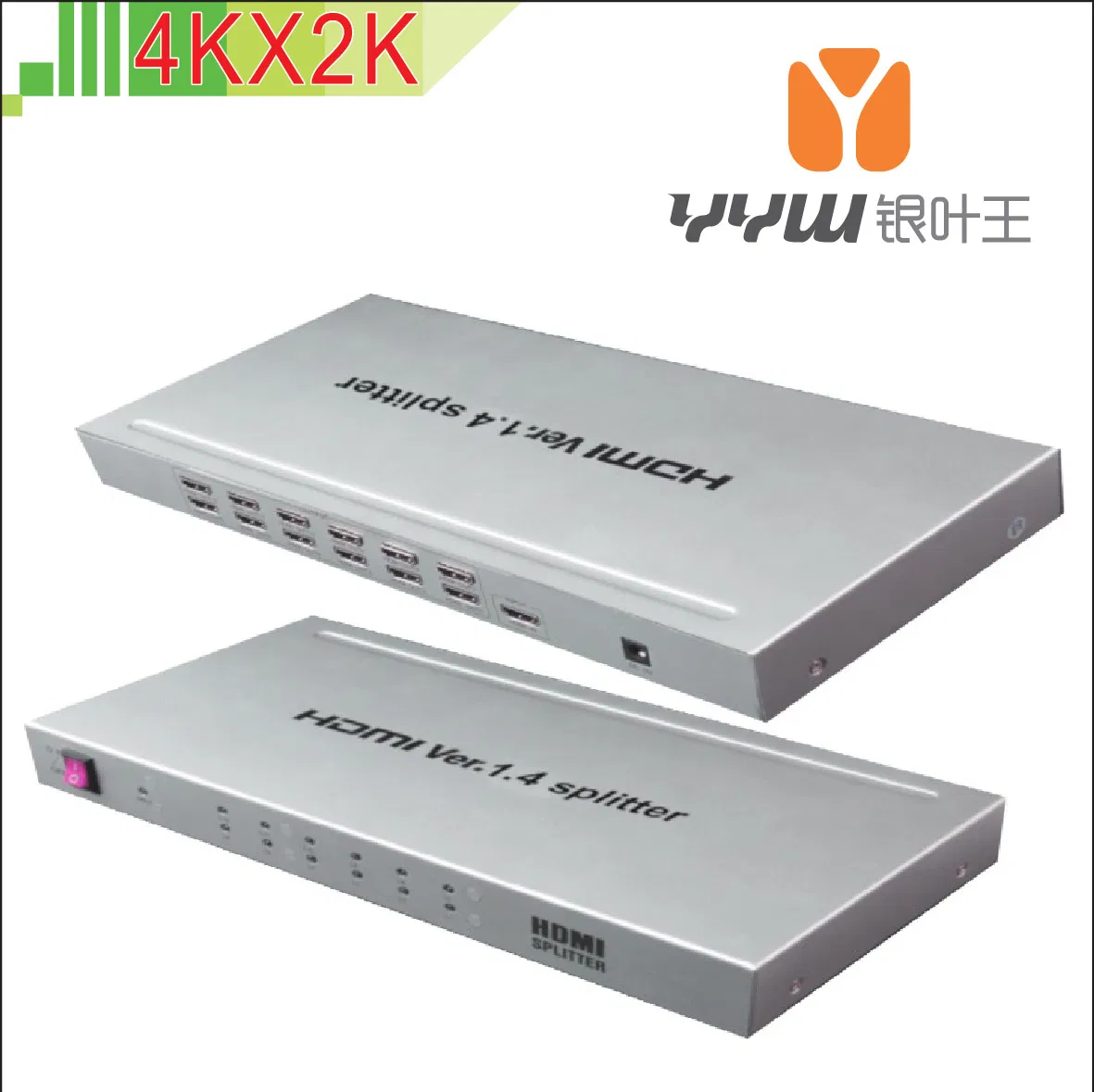 Разветвитель HDMI 1x12, 4K*2K, HDMI 1.4