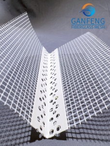 PVC Corner Bead with Fiberglass Mesh 135g PVC 60g