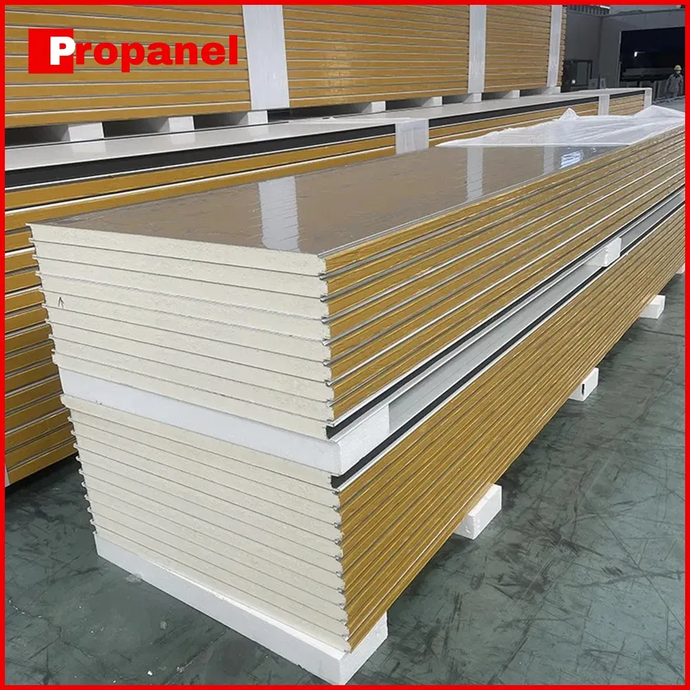 FM Approval Polyurethane /PIR/PUR/PU Sandwich Panel 50mm/75mm/100mm/150mm Warehouses Prefabricated Houses Roof Panels