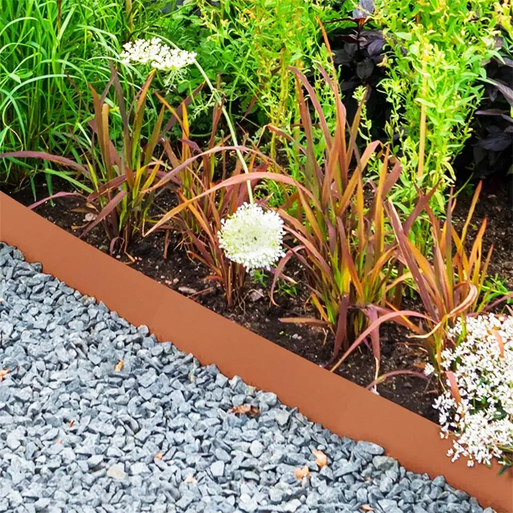 Corten Steel Garden Weather-Resistant Flexible Metal Border for Home Yards Decor Pre-Rusted