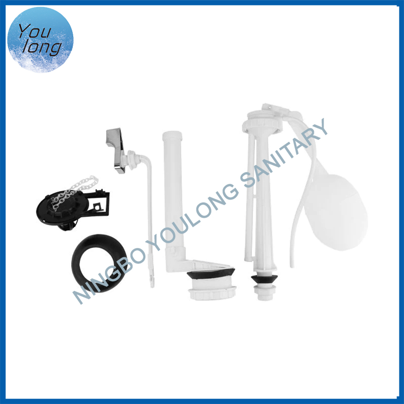 Hot Selling 2PCS Wc Flush Valve for Mexico Water Tank Fittings Set