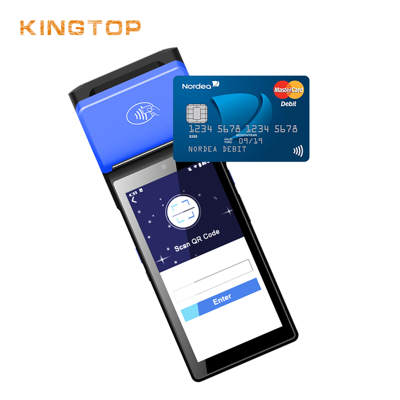 Bt5.0 100 Scans/Sec Kingtop 0.8kg Qr Code Reader NFC POS