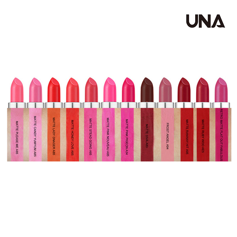 Wholesale OEM ODM Custom Logo Lip Makeup Mac Same Style Classic Bullet Lipstick