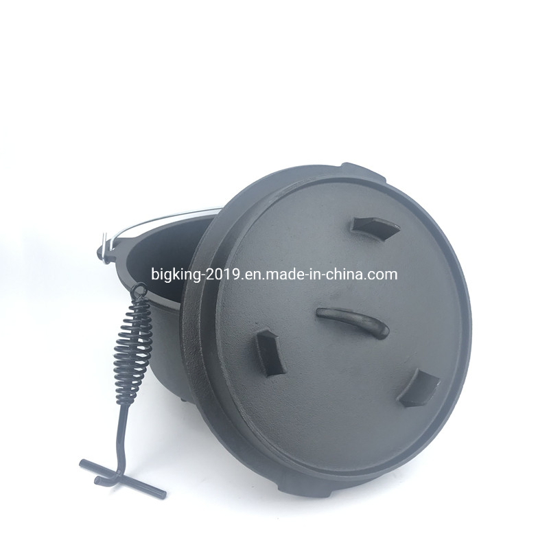Camping Quality Hanging Cookware Camping Fire Pot 3 Leg Dutch Oven