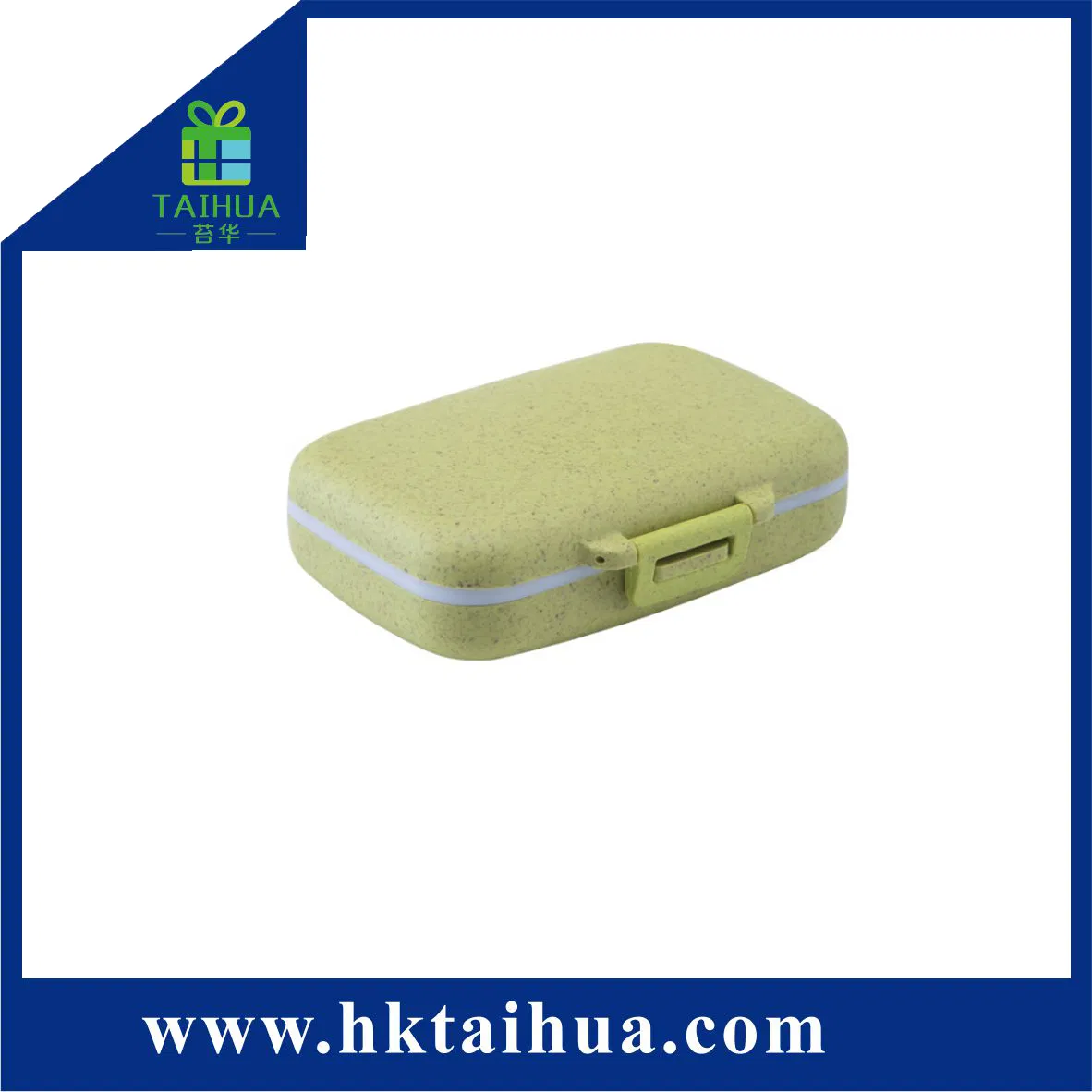 Food Grade Portable Vitamin Medicine Case 6 Compartment Pill Case Box