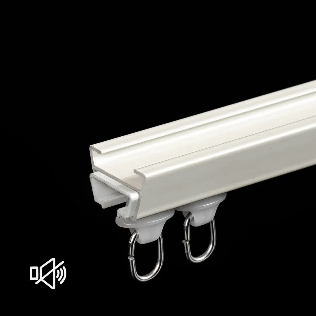 Factory Heavy Duty System Silent Sliding Aluminum Ceiling Curtains Rails