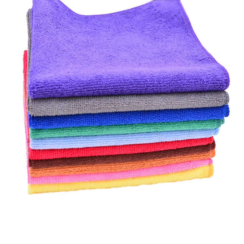Customized Logo Microfiber Cloth Towels Absorbent Water Microfiber Towel for Kitchen Dish Washing Table Wiping
