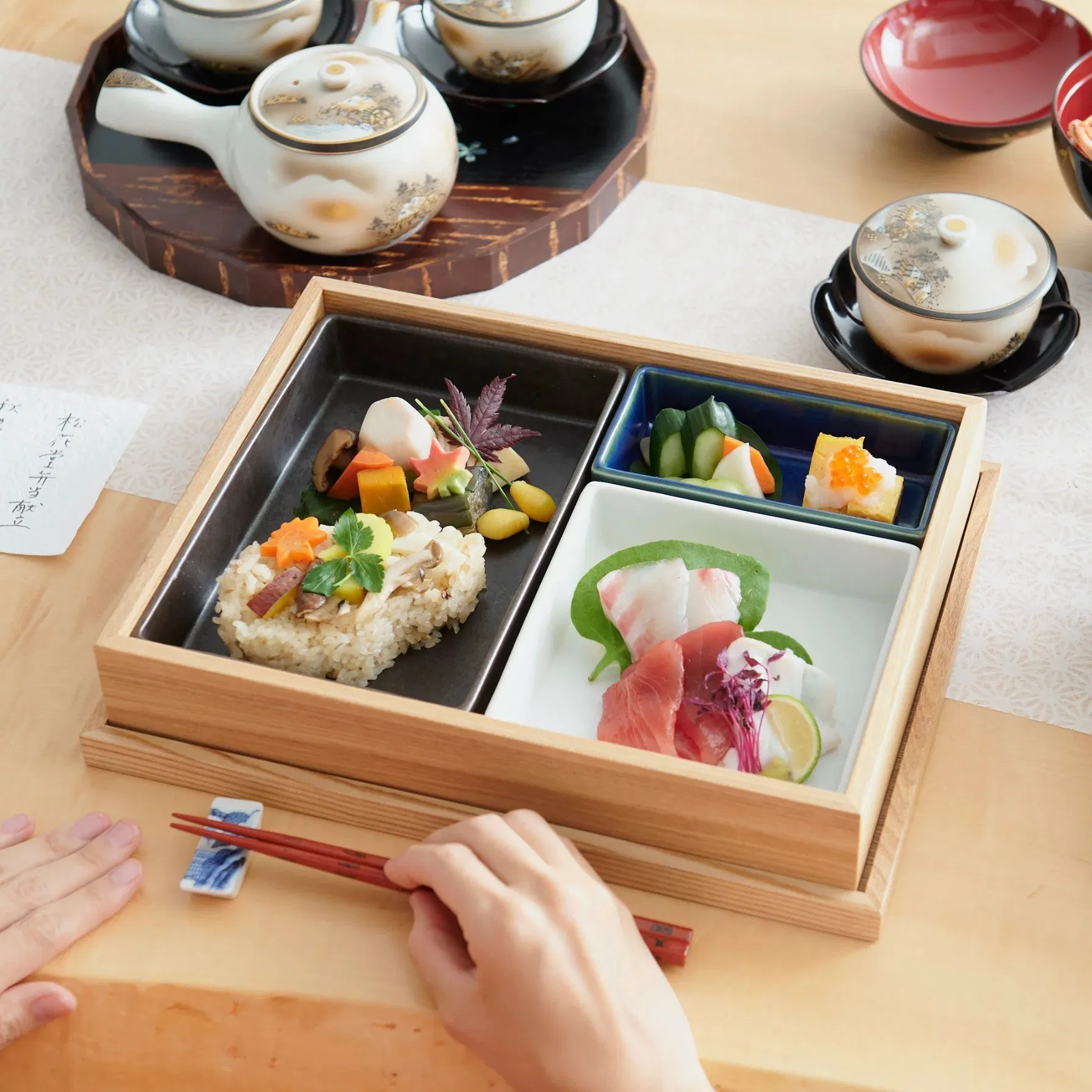 Modern Shokado Bento Box Set Shokado Square Bento Box Japanese Kobachi Small Bowls Bento Lunch Box