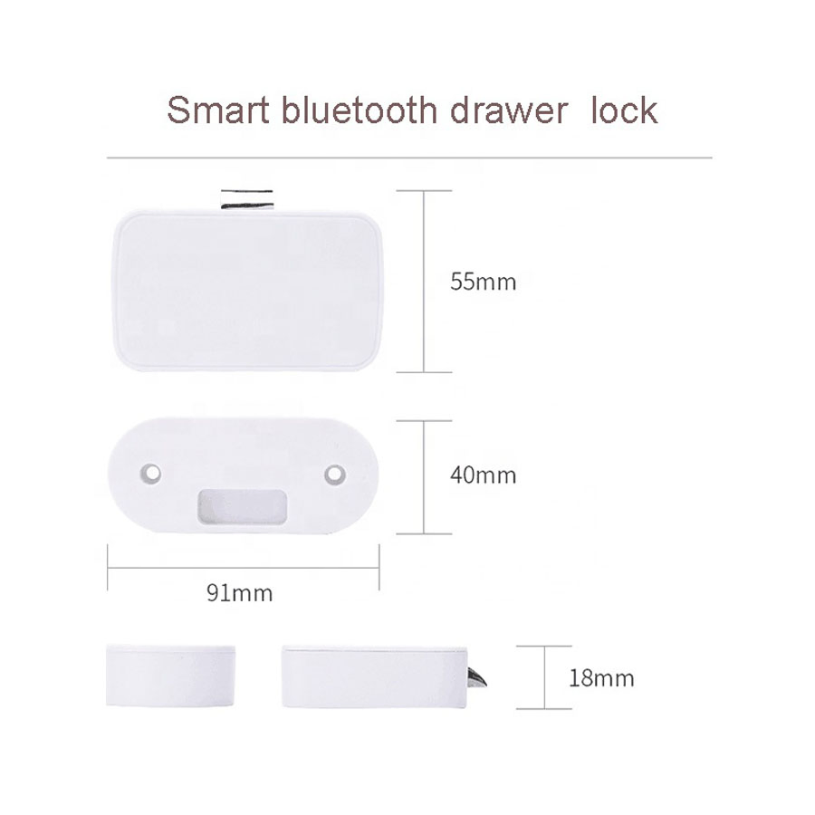 Tuya Smart Bluetooth BLE Mesh Electronic Cabinet Drawer Hidden Lock Switch Work with Smartlife