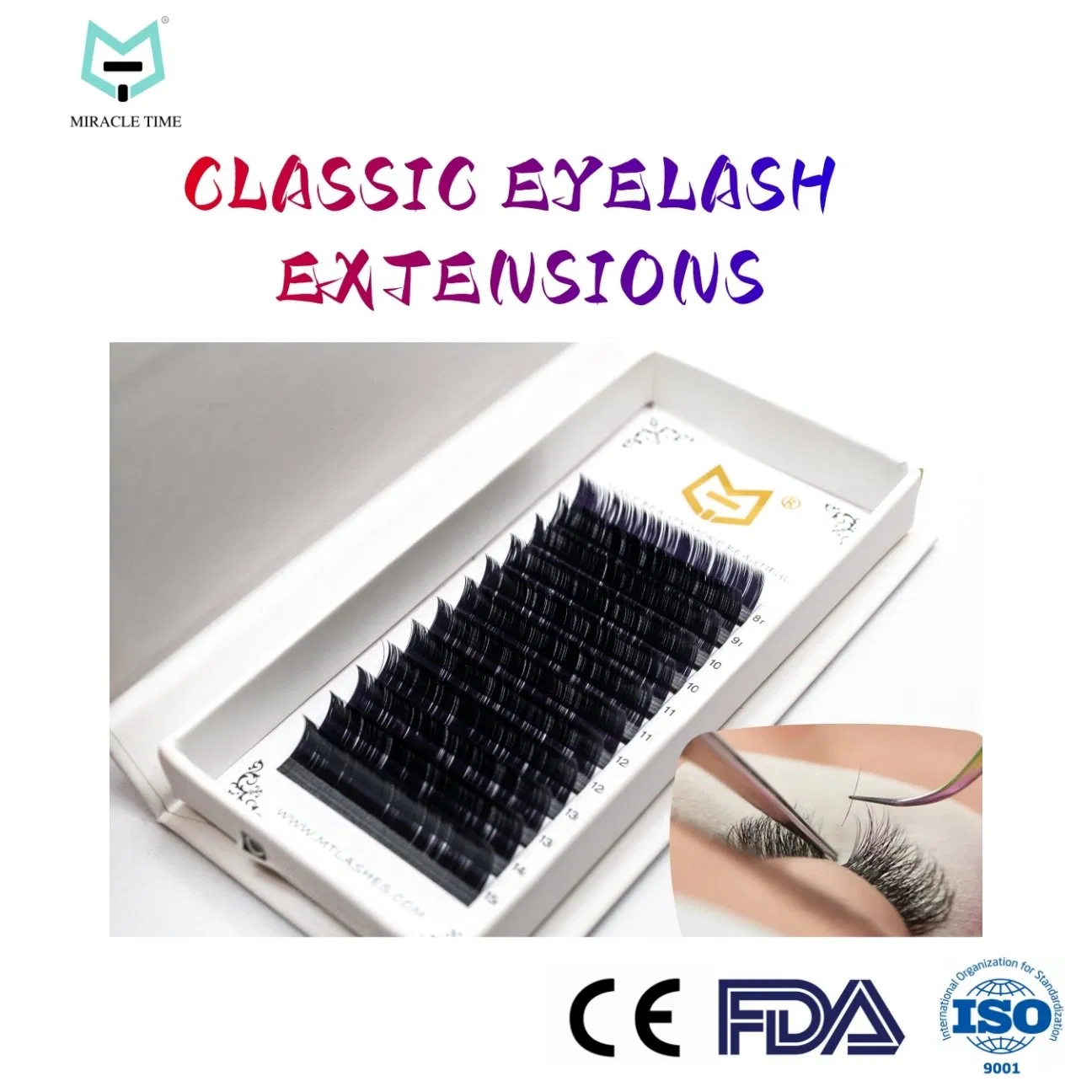 Mt Lashes Factory Price Customized Bulk Festival Daily Beauty Salon Classic Eyelash Extension