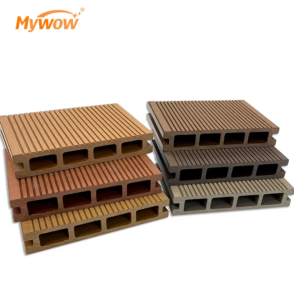 Chinese Made Square Hole Flooring Composite Wooden Outdoor WPC Decking