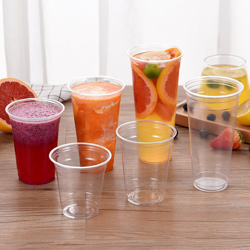 Чашки PLA с логотипом, 250-900 мл, плоская и куполообразная крышка