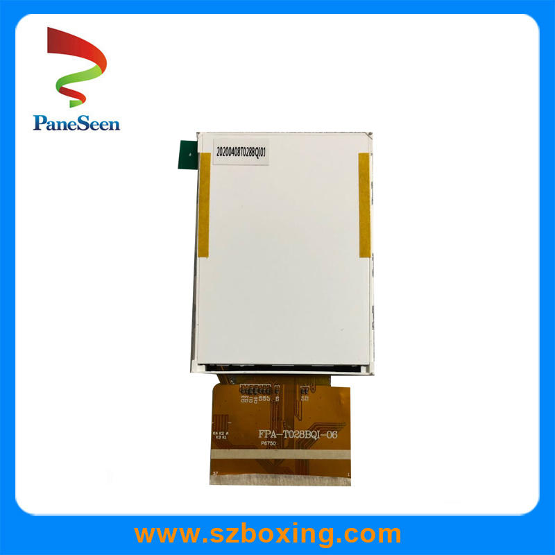 2.8 Inch LCD Module Display with 250CD/M2 Brightness for Handheld Device