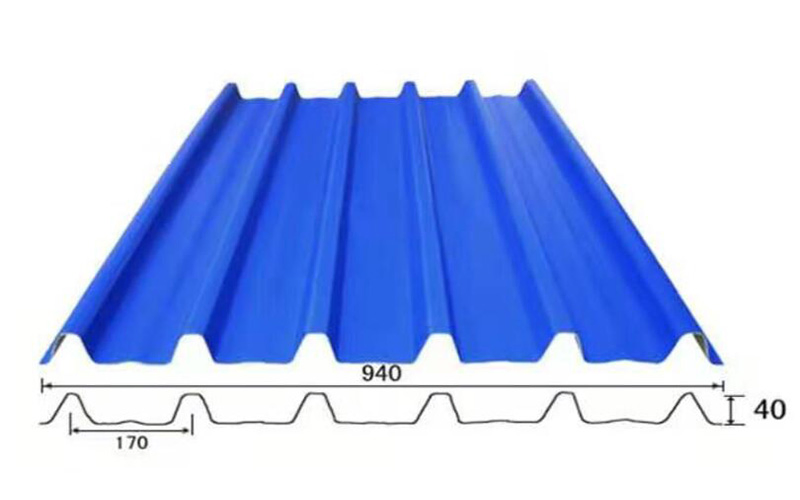 Soundproof Roof Sheets 3 Layers UPVC Roofing Material for House with ASA/940mm Type Roof Sheet