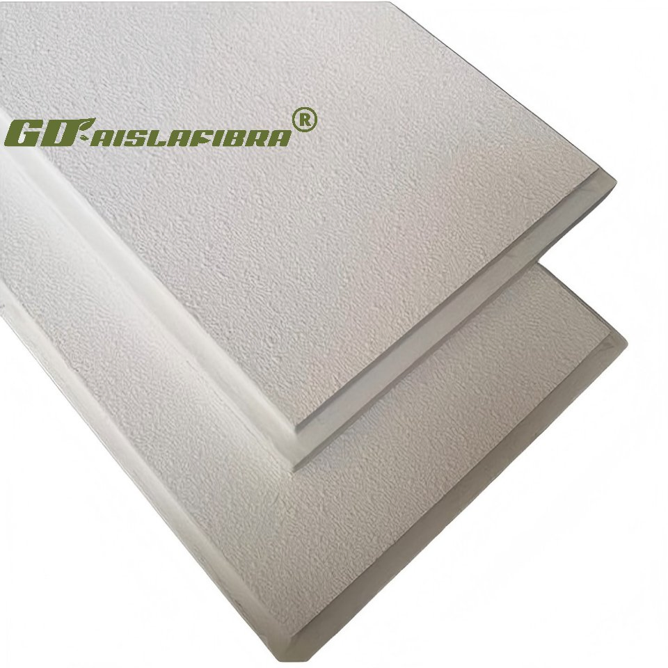 Sound-Absorbing Fiberglass Acoustic Ceiling Panels 595*1195 mm Black and White