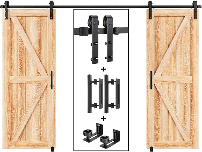 Door Rollers Barn Door Carbon Steel Sliding System Hardware