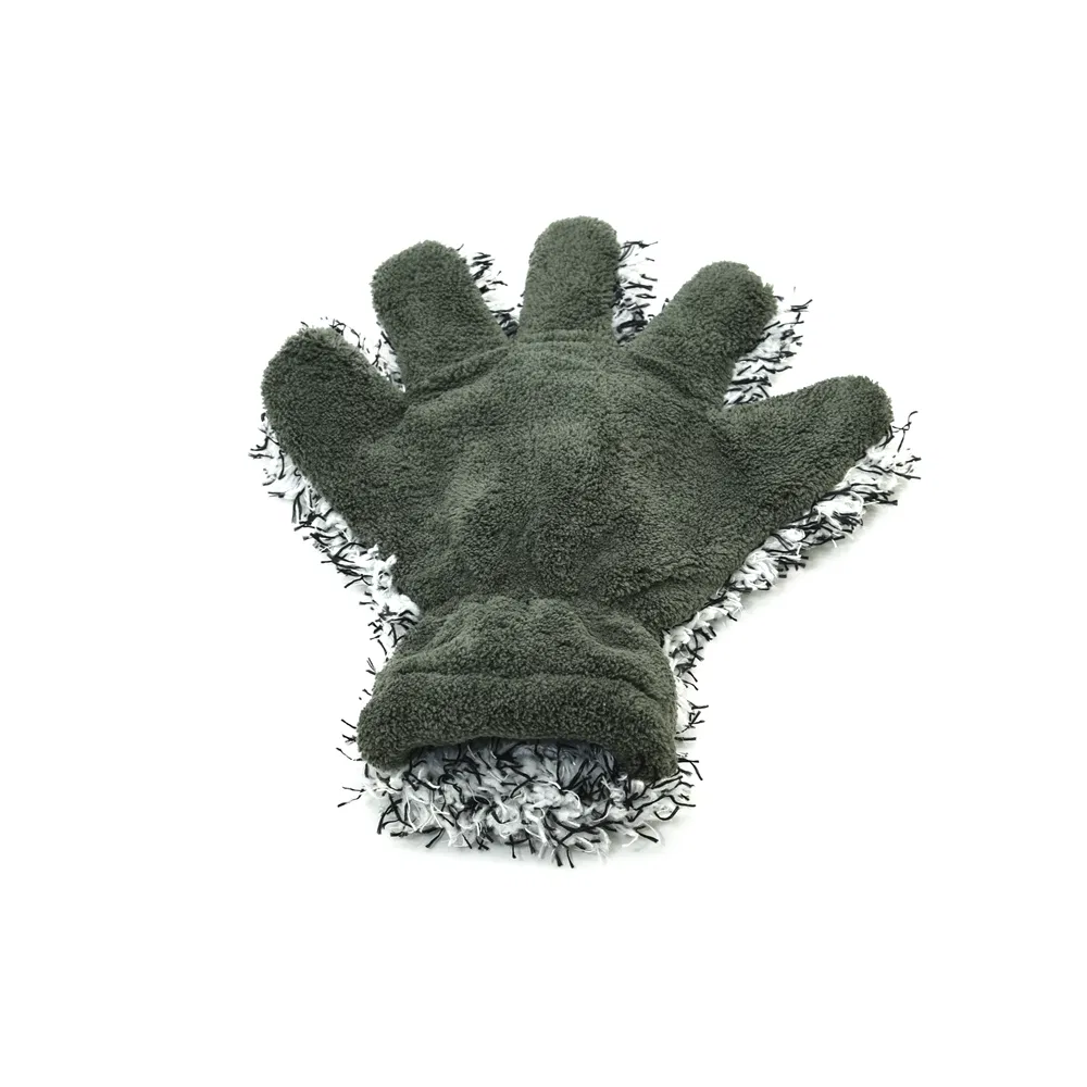 Shineopen Five-Finger Coral Fleece Microfiber Wash Mitt for Car Detailing Madness Car Wash Gloves Ultra Absorbent Microfiber Mitt
