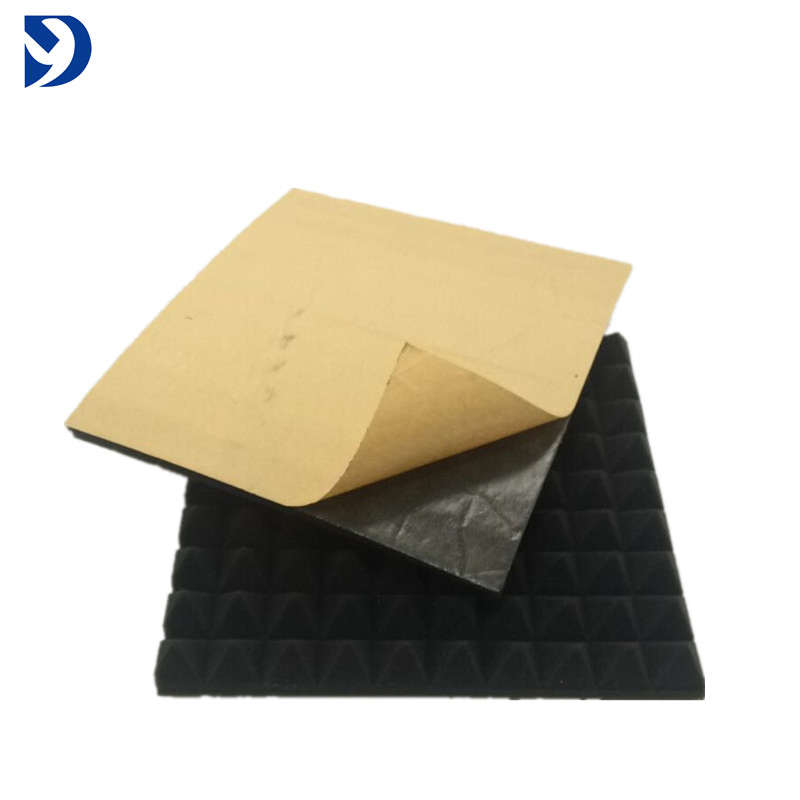 Premium Pyramid-Shaped Acoustic Foam with Adhesive for Superior Soundproofing