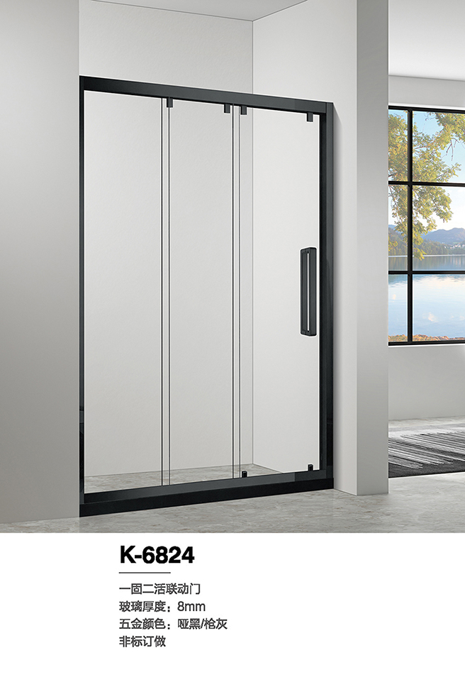 Custom Tempered Clear Glass Shower Enclosures Modern Sliding Door Shower Rooms Shower