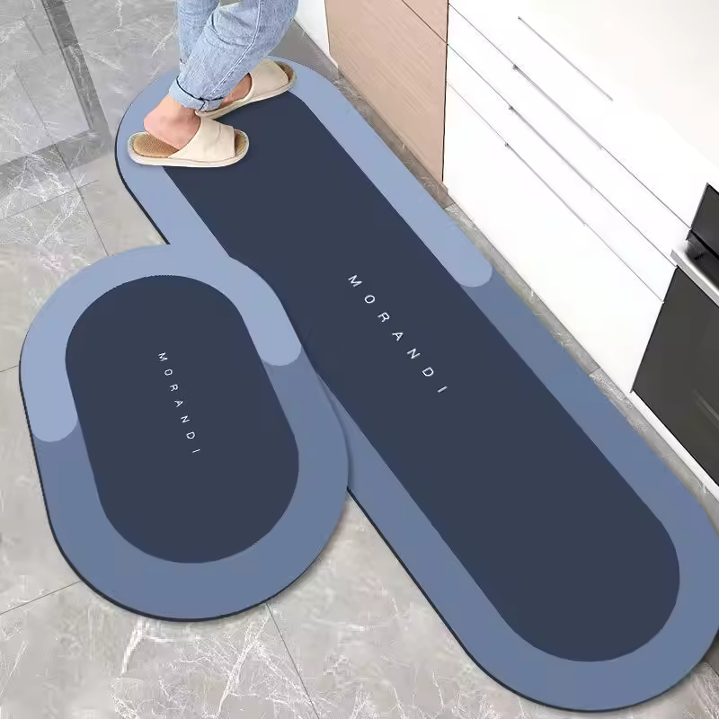 Kitchen Carpet Kitchen Rug Diatomite Custom Printed Oil Water Absorbent Kitchen Floor Mat