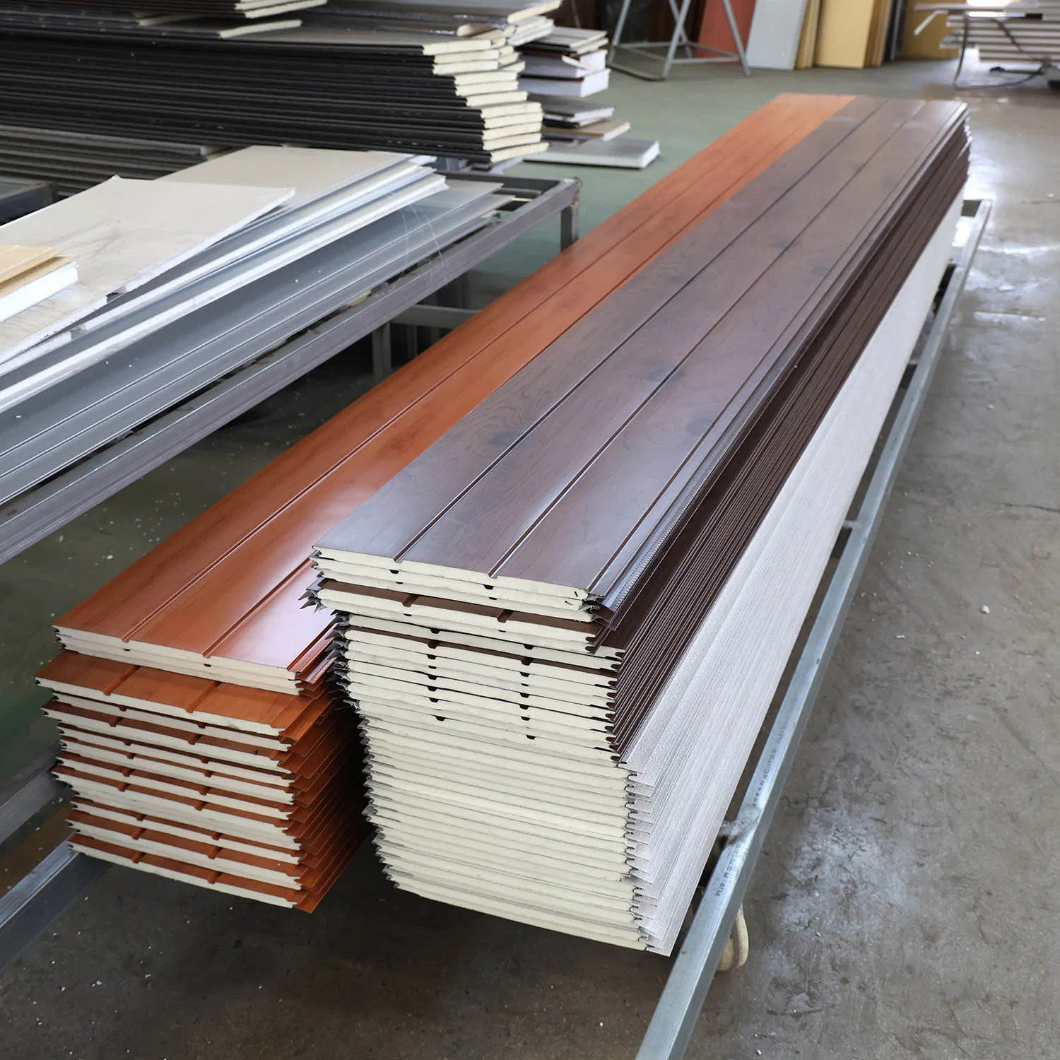 Wall/Roof/Partition Wall Application PU Decorative Exterior Wall Panels Polyurethane Sandwich Panels Outdoor Panel Sandwich