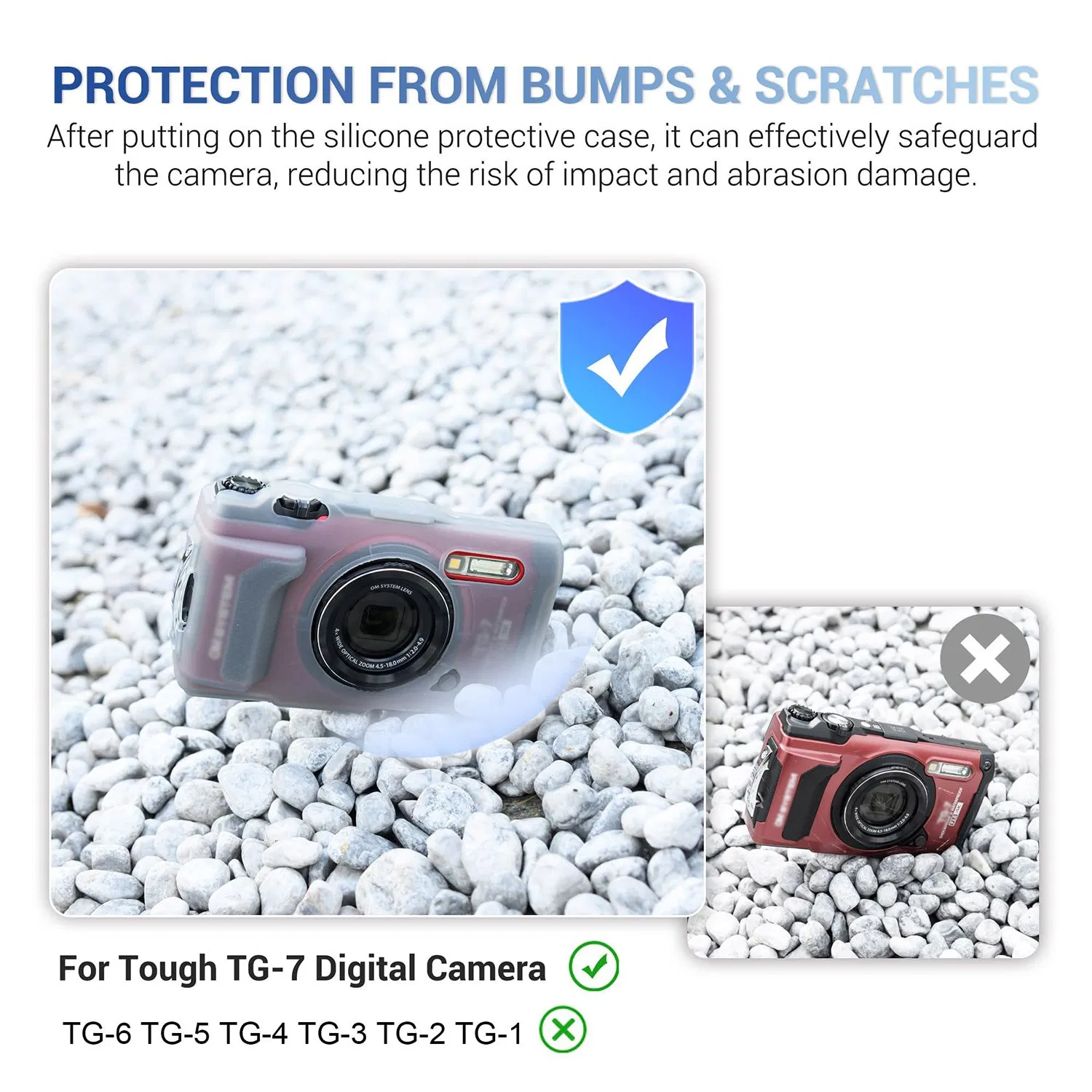 Newest Action Camera Slicone Protective Cases