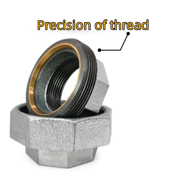 Hot Selling Gi Pipe Fittings Hot DIP Galvanized Thread 1'' Union