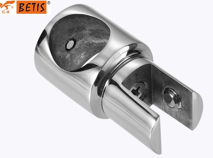 OEM Wholesale Popular Bathroom Hardware 304-Stainless-Steel Pipe Rack Connector & Terminals for Ø 22mm Connecting Shower Room Frame Pipe
