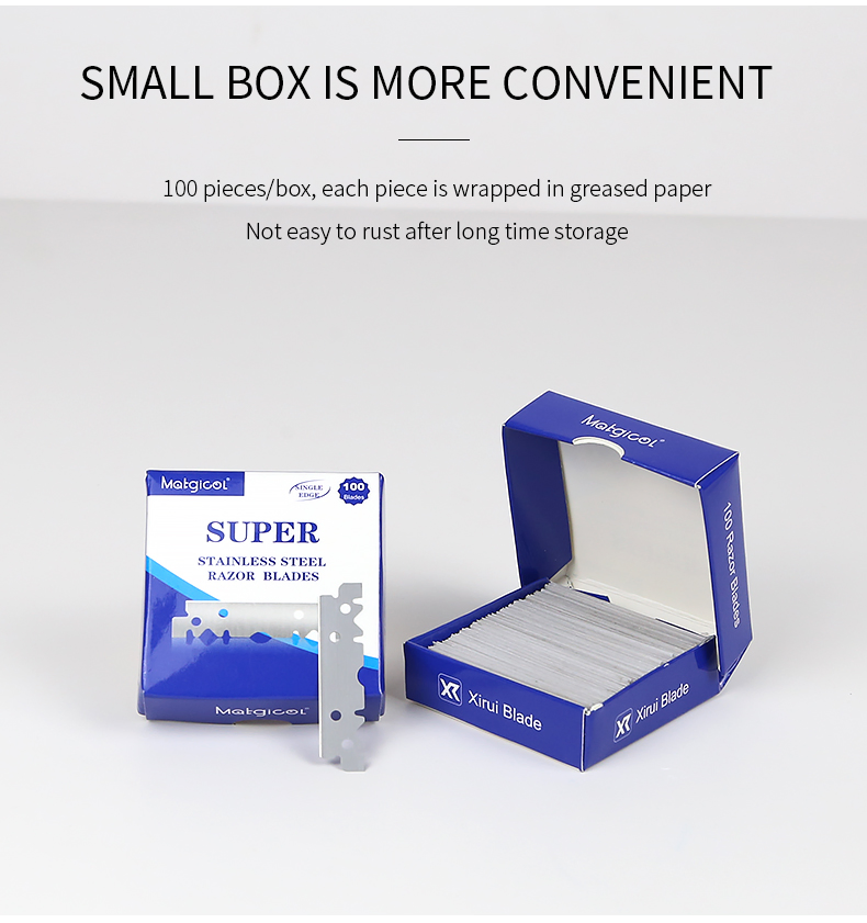 Customized Straight Edge Razor Shaver Blade Single Blade Barber Razor Blade