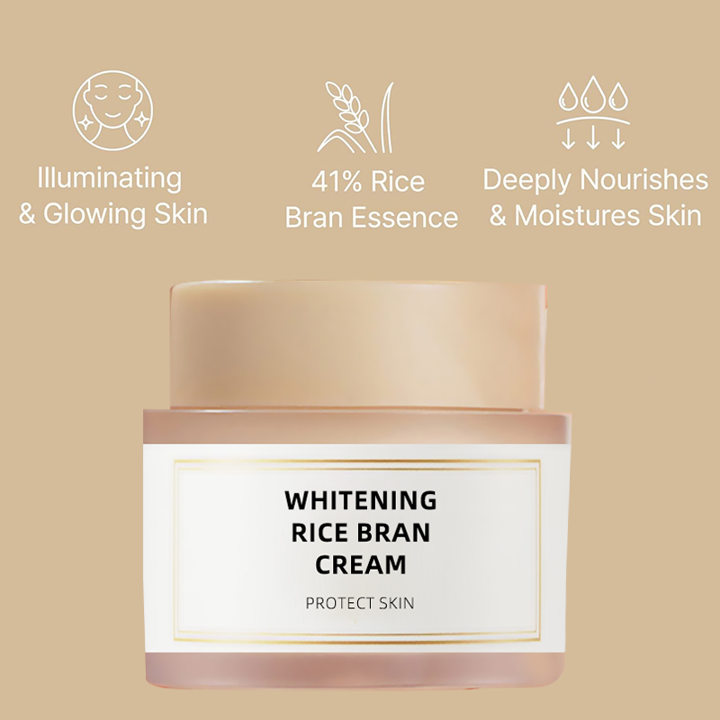OEM ODM Best Night Cream Whitening Cream Rice Cream 1.69 Ounce 41% Rice Bran Serum with Glowing Improves Moisture Anti Wrinkle Cream