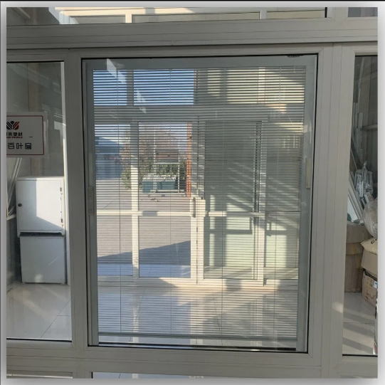 PVC Window Wooden Surface Single Pane Glass Windowsill
