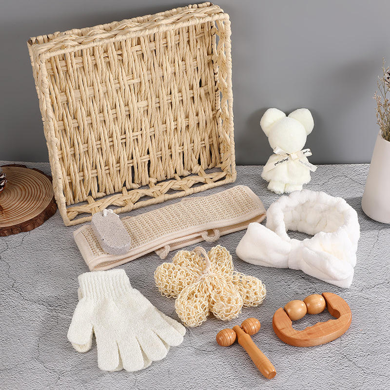 Handmade Rose-Shaped Natural Sisal Exfoliating Loofah Bath Flower