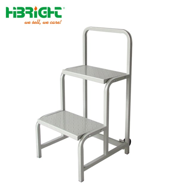 2 Step Strengthen Moveable Truck Step with Caster