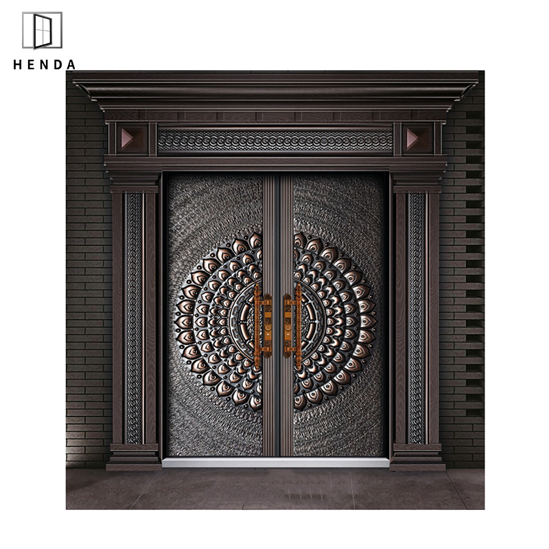 Входная дверь для загородного дома из алюминиевого сплава