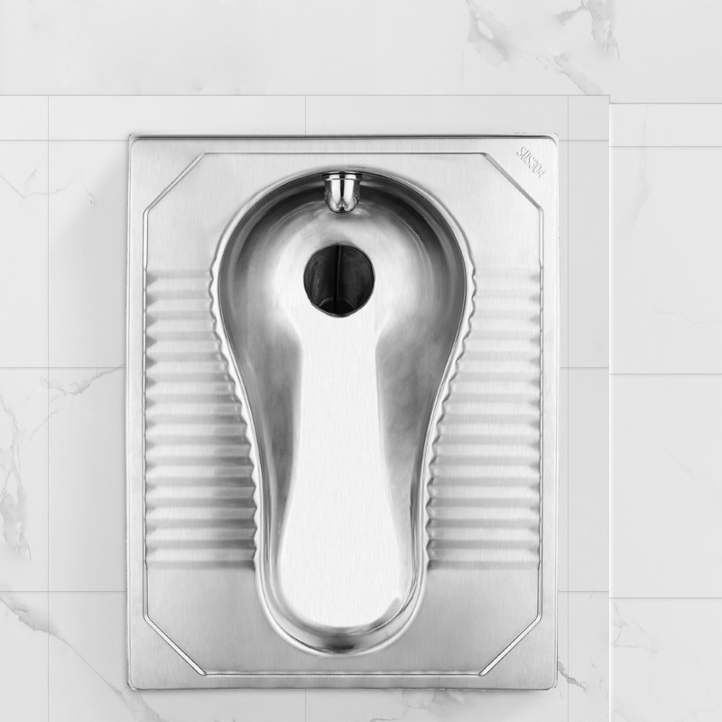 Professional Grade Stainless Steel Squatting Toilet Public Bathroom Commercial Use Factory Direct Price