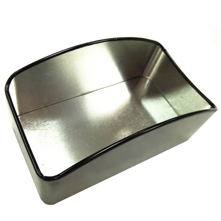 Promotional Tinplate Customized Printing Embossed Logo Square Sugar Bag Holder