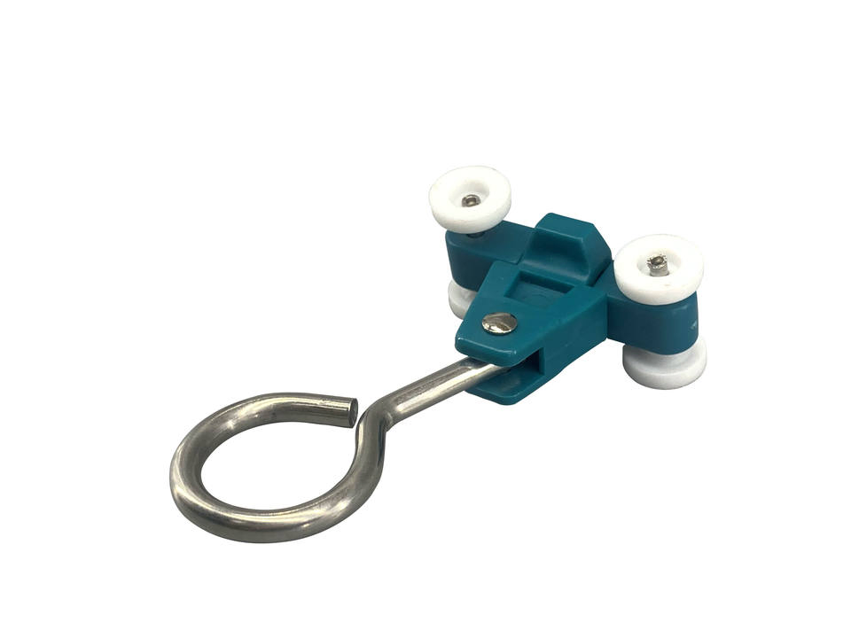 High Quality Durable Four Wheels Stainless Steel Hook Half Alloy Structure Hospital Track Runner