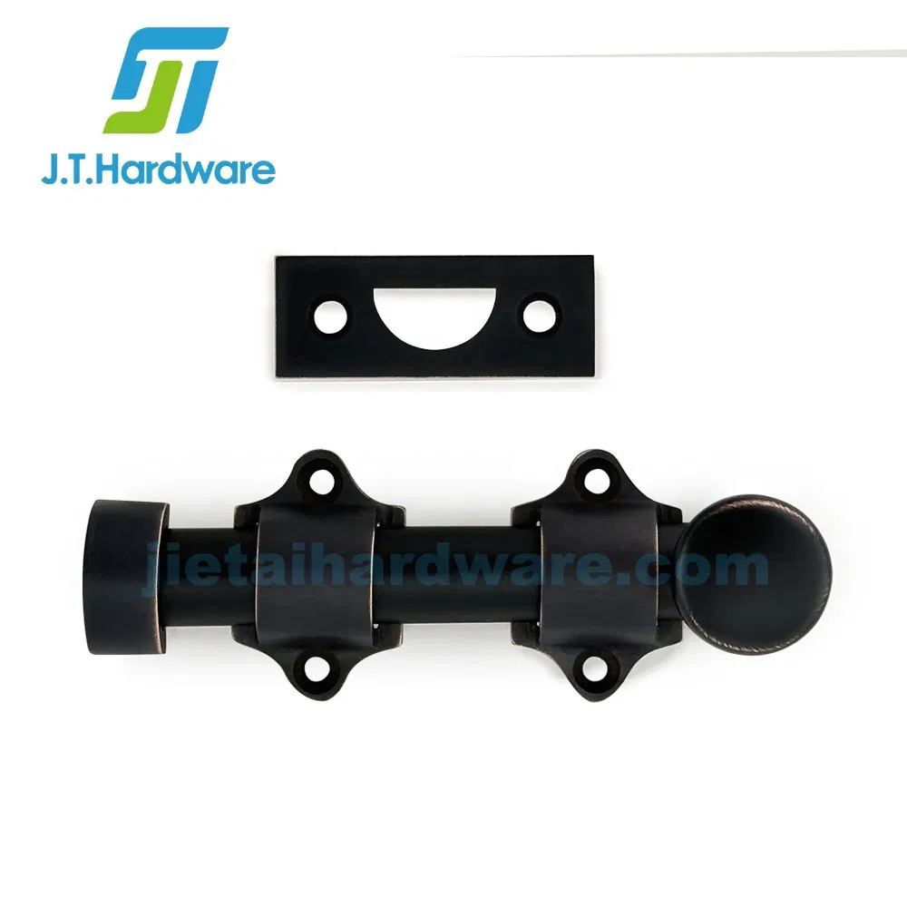 Latch Door Hardware Heavy Duty Solid Brass Slide Surface Bolt Dutch Door Bolt for Wooden Door