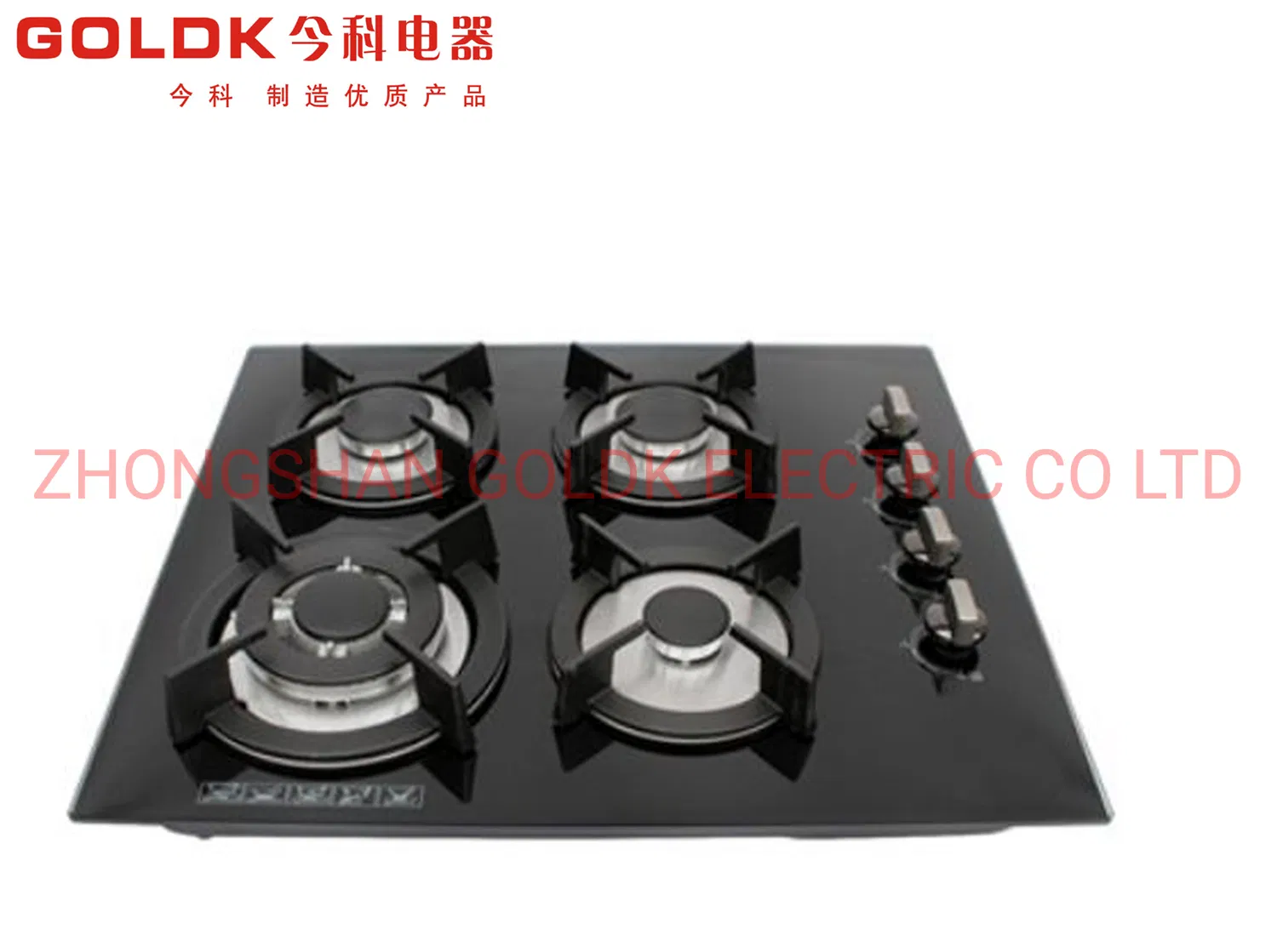 Goldk Gk-GS-EU004 Premium Quality European Style Built-in Glass Gas Cooker