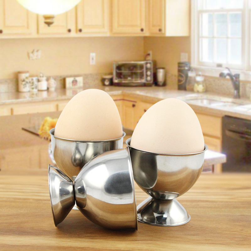 Elegant Japanese Style Stainless Steel Egg Cup for Kitchen Use