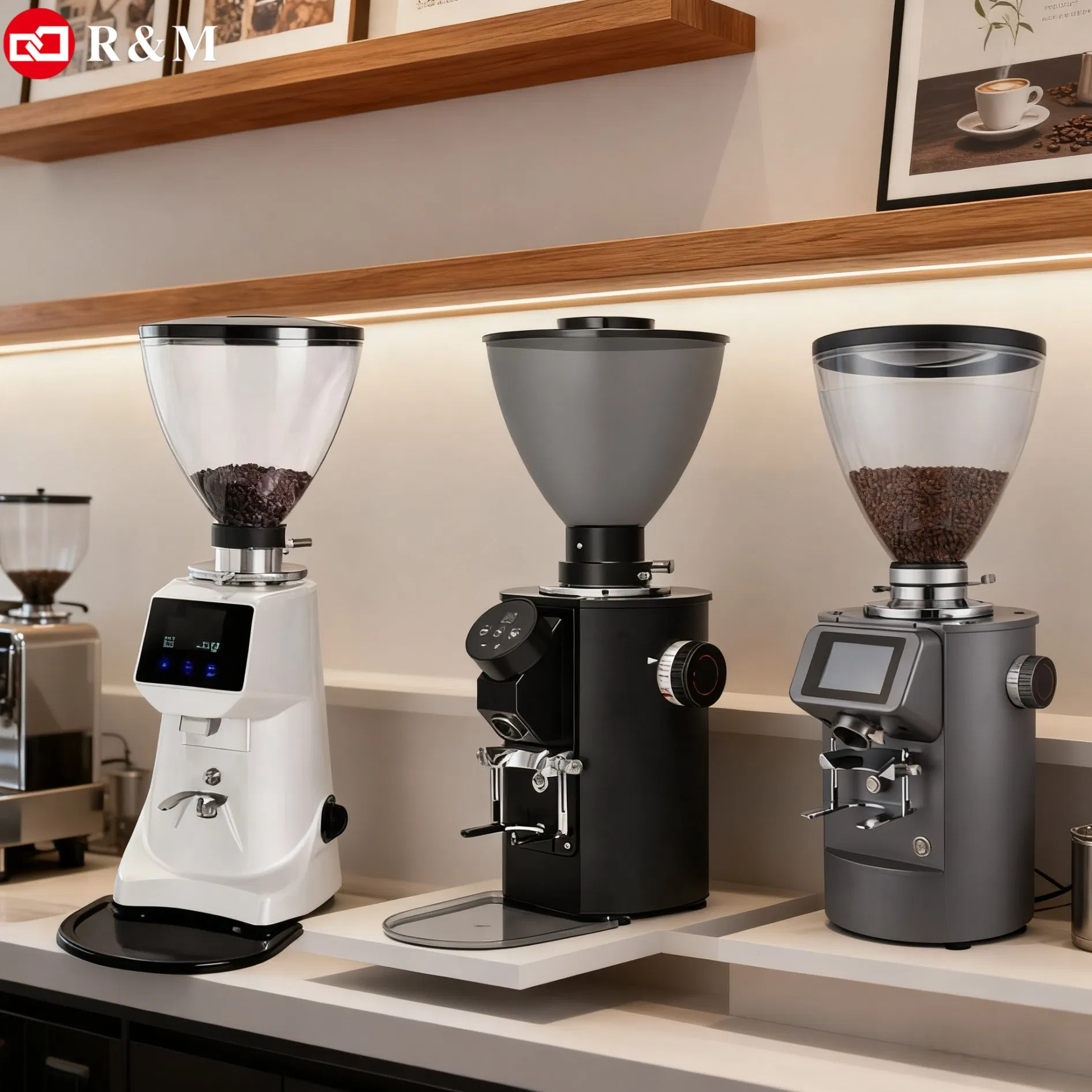 Good Quality Automatic Industrial Portable Quiet Commercial Best Fresh Espresso Coffee Bean Grinder Maker Doser Mill Machine for Ground Coffee for Sale Near Me