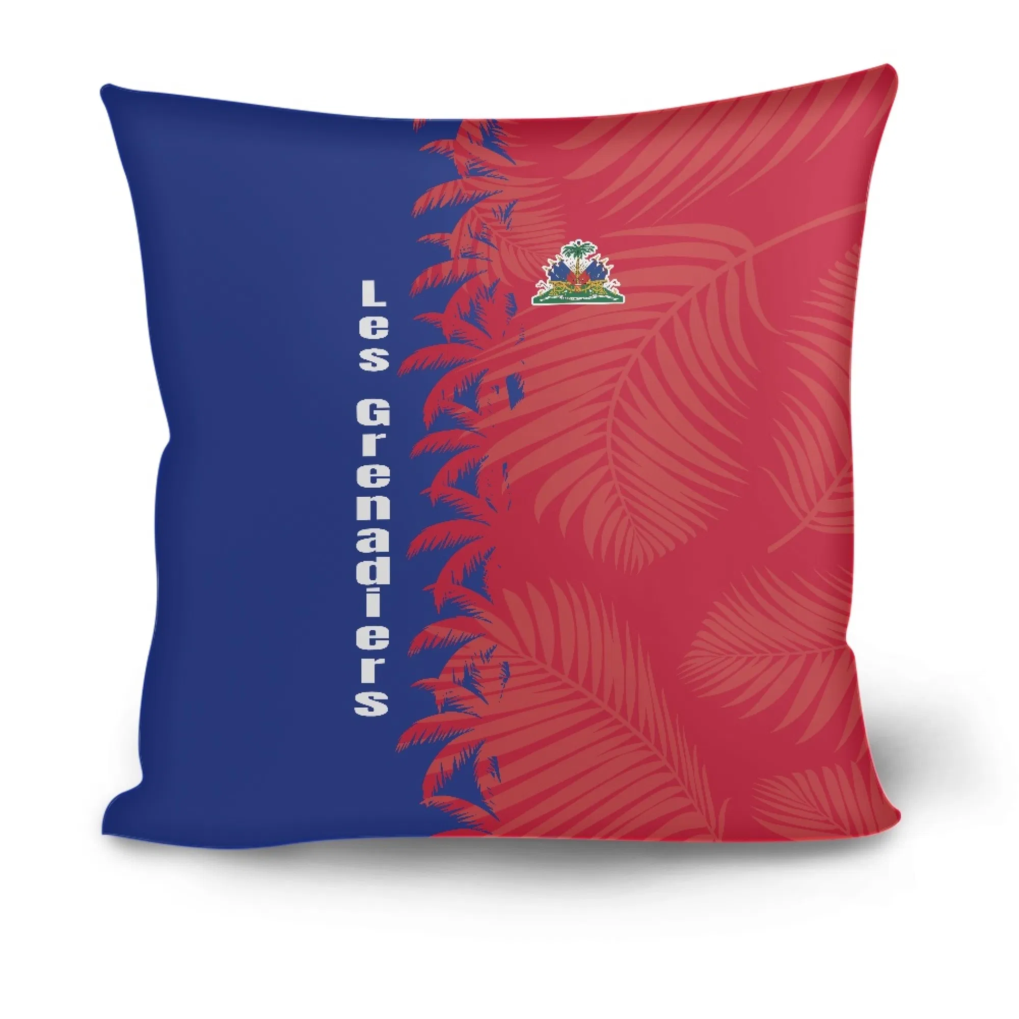 Essential Items for 2026 World Cup Fans Haiti National Team Palm Leaf Printed Throw Pillow
