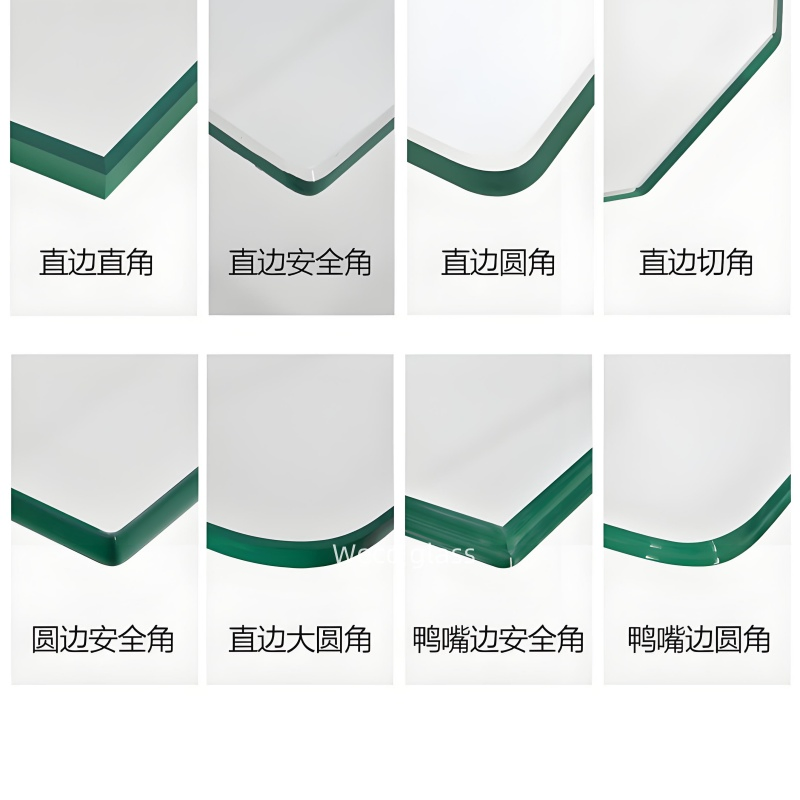 Easy Installation 1830X2440mm Size Toughened Square Clear Tempered Glass for Balustrades