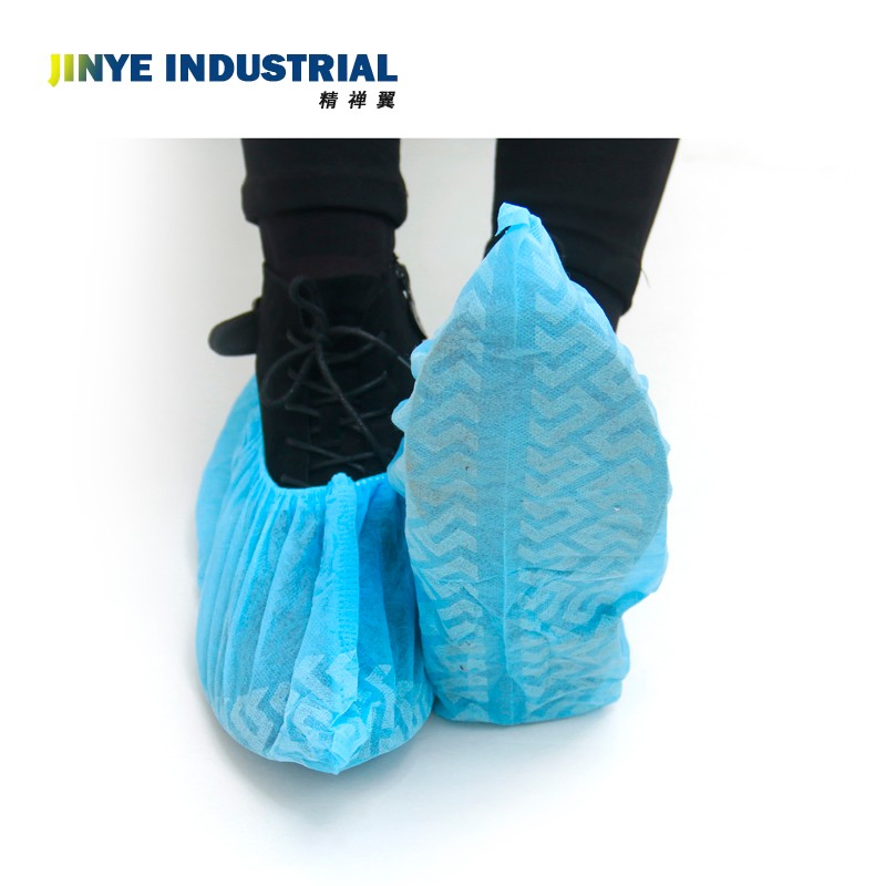 Disposable Non-Woven Fabric Shoe Cover Blue Color