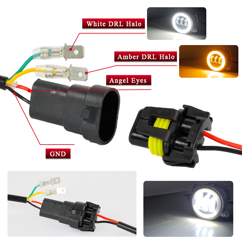 Круглая светодиодная противотуманная фара 4 дюйма для авто