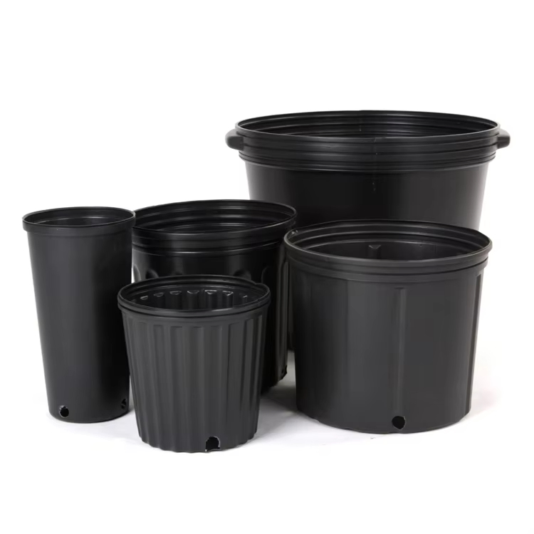 Made in China Large Black Biodegradable Nursery Pots Trade Gallon Pots for Farm Growing Trade Gallon Pots for Farm Growing