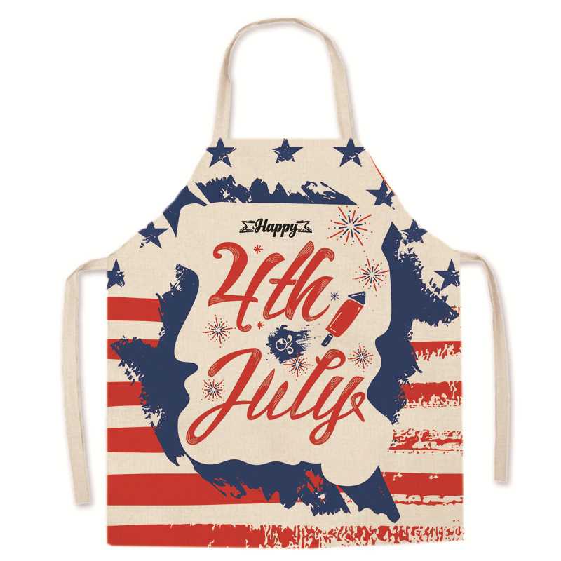 New York Fashion Cute Kitchen Apron Cooking Adjustable Custom Logo Cheap Women Child Work Christmas Cotton Apron