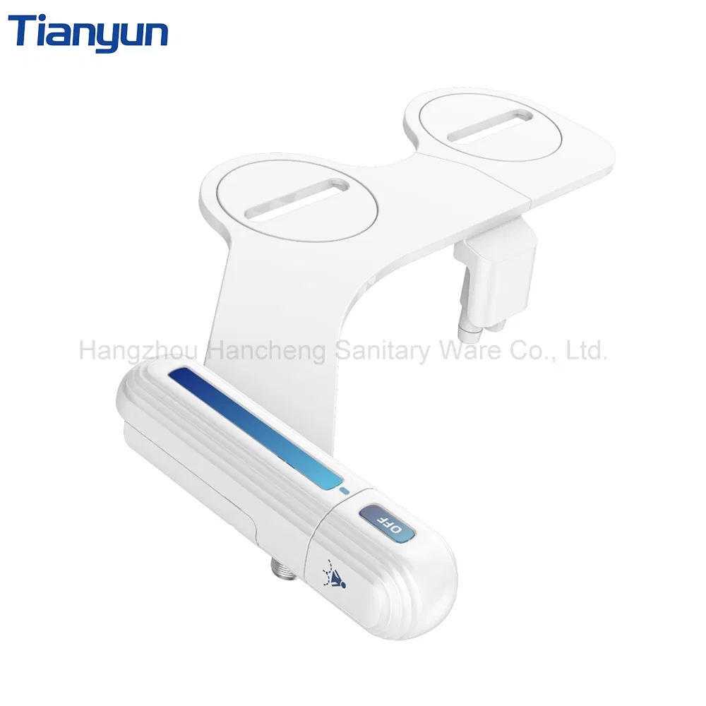 Manual Ultra-Thin Toilet Seat Bidet Modern Design Floor-Mounted Non-Electric Two Nozzle Bidet Attachment