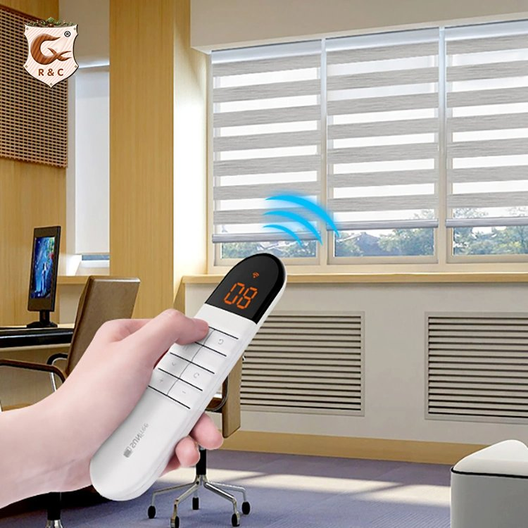 Manufacture Customized Size Zebra Blinds Shade Window Motorized Zebra Blinds